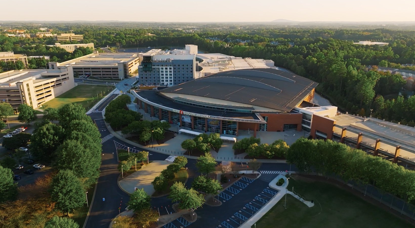 A beautiful community at the heart of all your passions aerial view of building